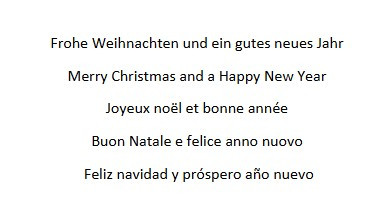 Grußkarte Weihnachtsbaum Text A